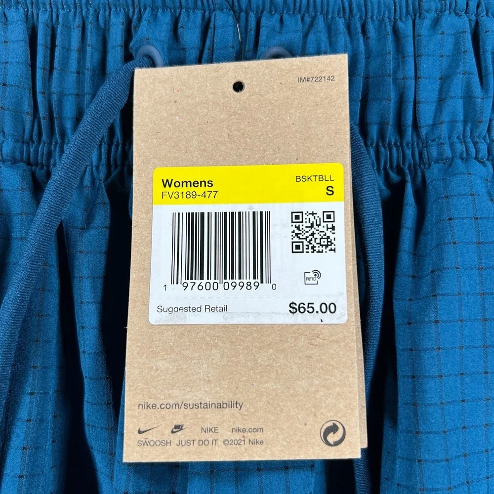 Nike Sabrina Ionescu Basketball Shorts Womens Small Blue Loose Dri Fit New